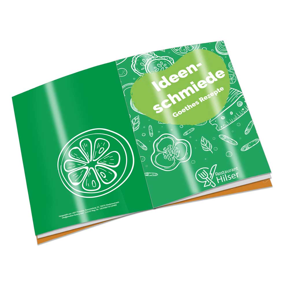 Rezeptbuch-Set "Auf Goethes Spuren" - Set - individuell - Digitaldruck 4/0-c - individuell