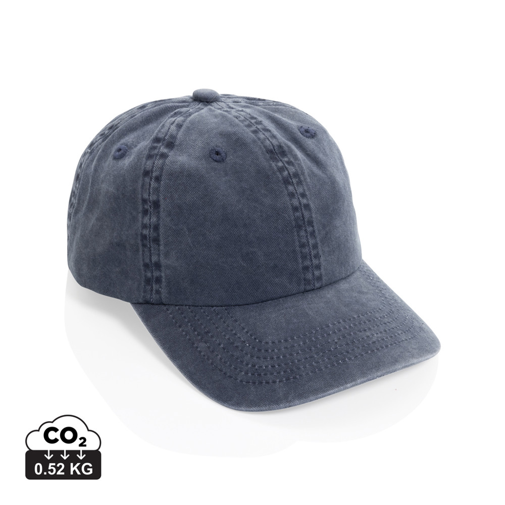 BEAU AWARE™ Washed 6-Panel Kappe aus 270gr/m² Baumwolltwill