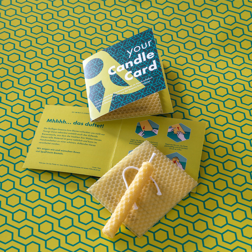 Kerzenbastelset – Klappkarte Mini