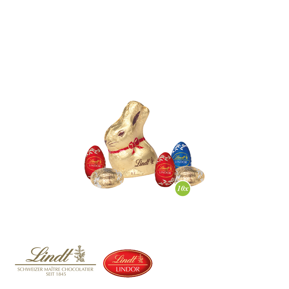 3D Präsent Häschen mit Lindt Schokolade