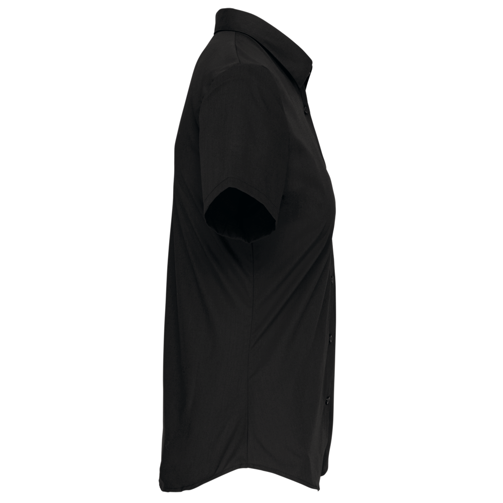 K544C - Damen Popelinebluse Kurzarm