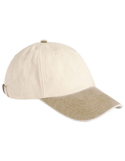 Beechfield - Contrast Peak Low Profile Vintage Cap - Natural, Vintage Desert Sand