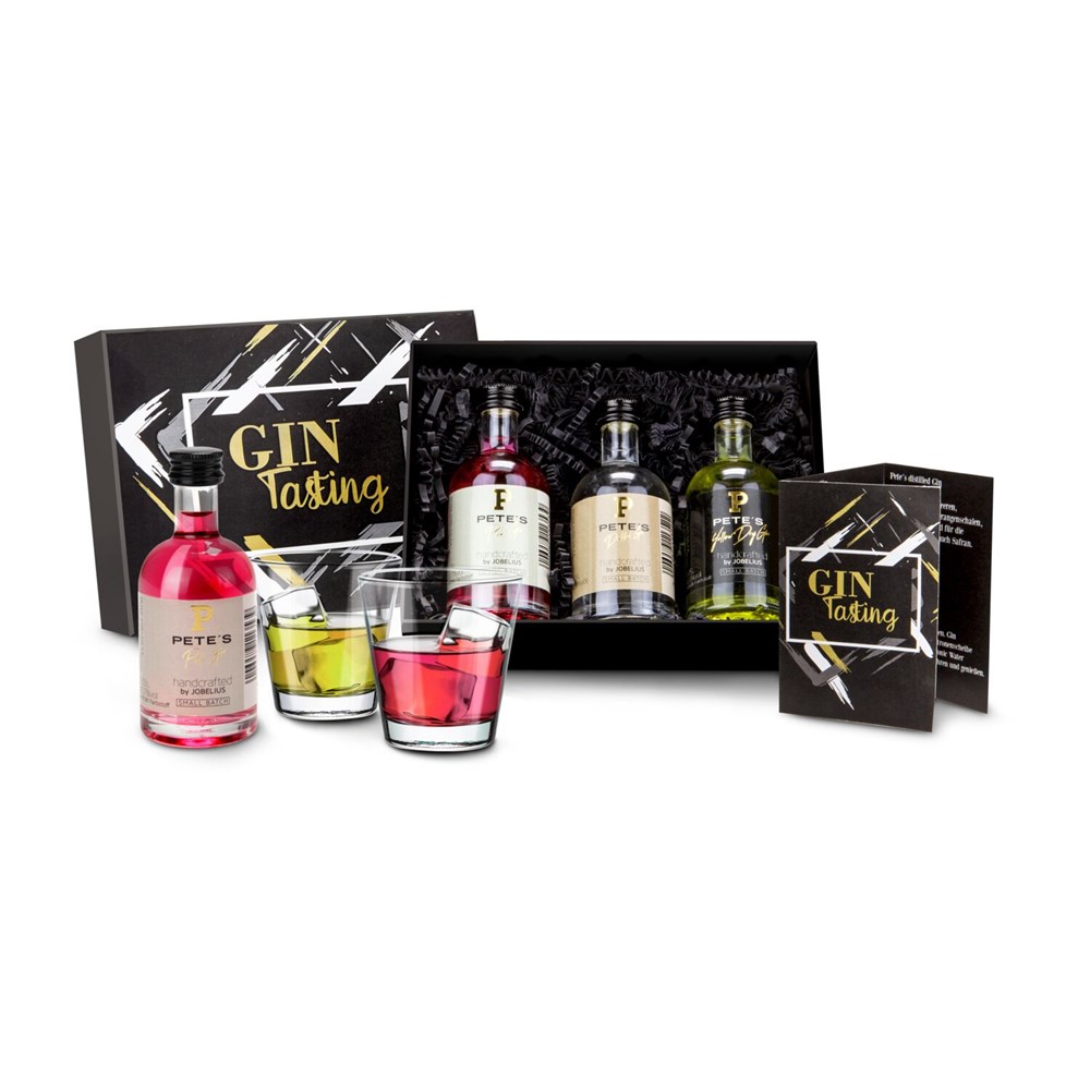 Gin-Tasting, 3 exklusive Gin-Sorten