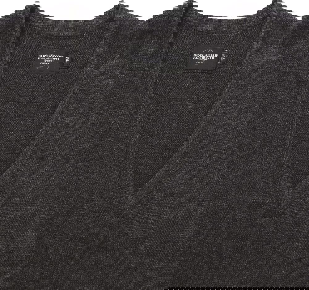 RU710F - Ladies' V-neck Knitted Pullover