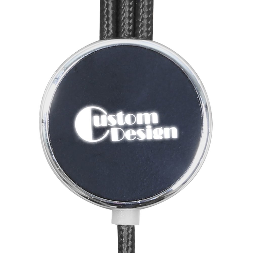 RPET LOGO-light Ladekabel USB C 100 Watt 1,2 m