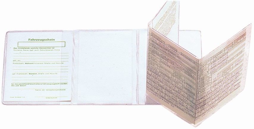 CreativDesign® KFZ-Scheintasche "Klar"