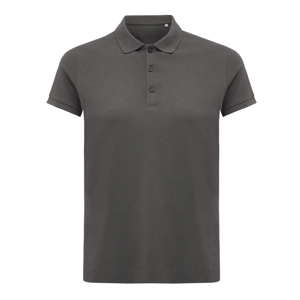 IQONIQ Yosemite Damen Piqué-Poloshirt aus rec. Baumwolle - anthrazit (± PMS 19-3900 TCX)