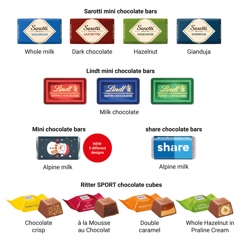 Adventskalender LKW, Ritter SPORT Schokowürfel