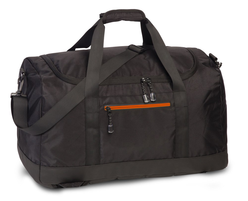 Rucksacktasche Darwin aus recycelten PET-Flaschen (rPET) - Schwarz/Rot