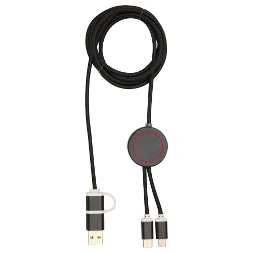 Alasia 150 cm 5-in-1 Kabel aus recyceltem Kunststoff für Datenübertragung und 27W Schnellladung