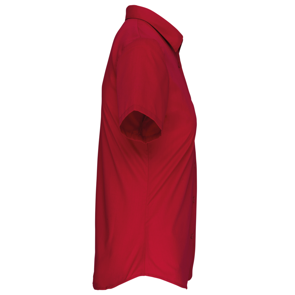 K544C - Damen Popelinebluse Kurzarm