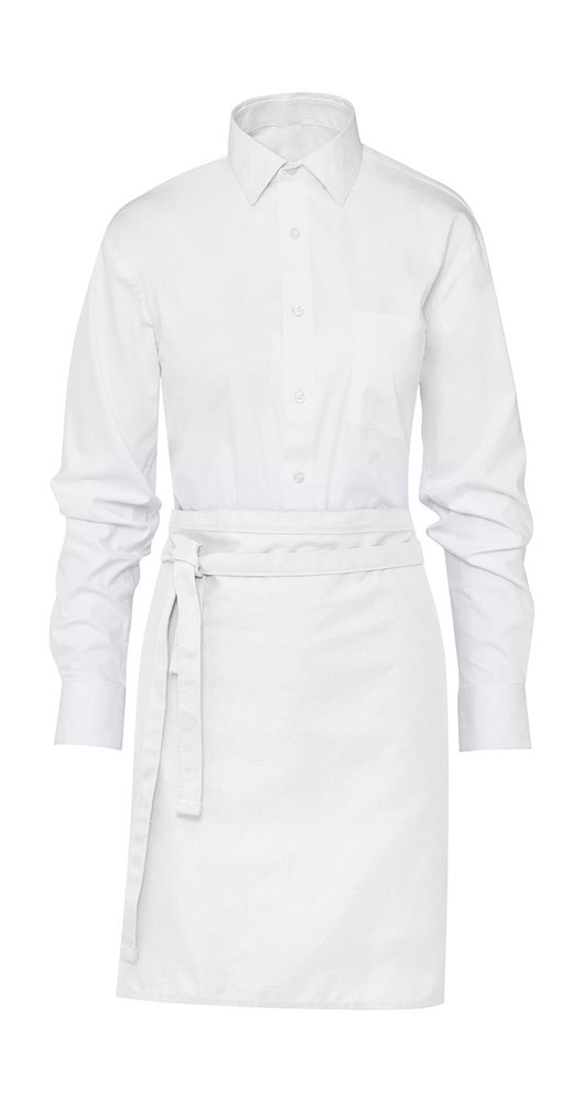 BRUSSELS Short Bistro Apron - White