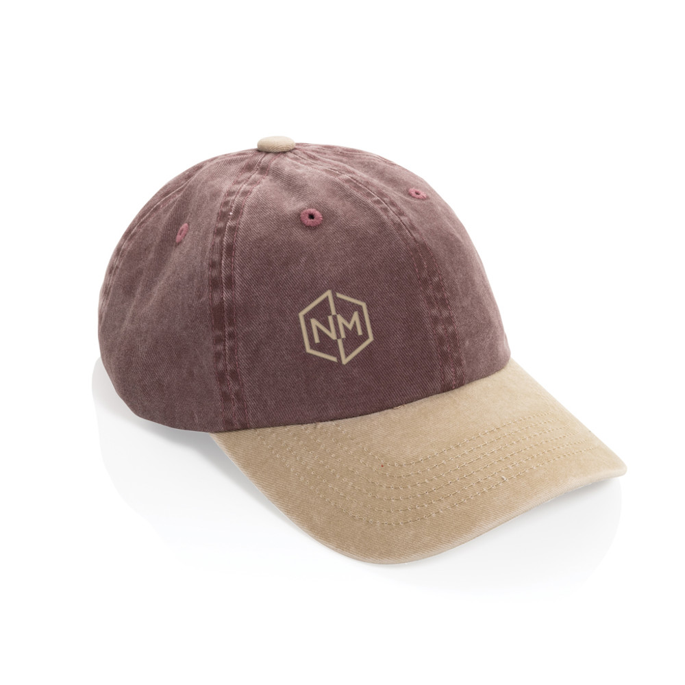 BEAU AWARE™ Two-Tone 6-Panel-Cap aus washed Cotton-Twill