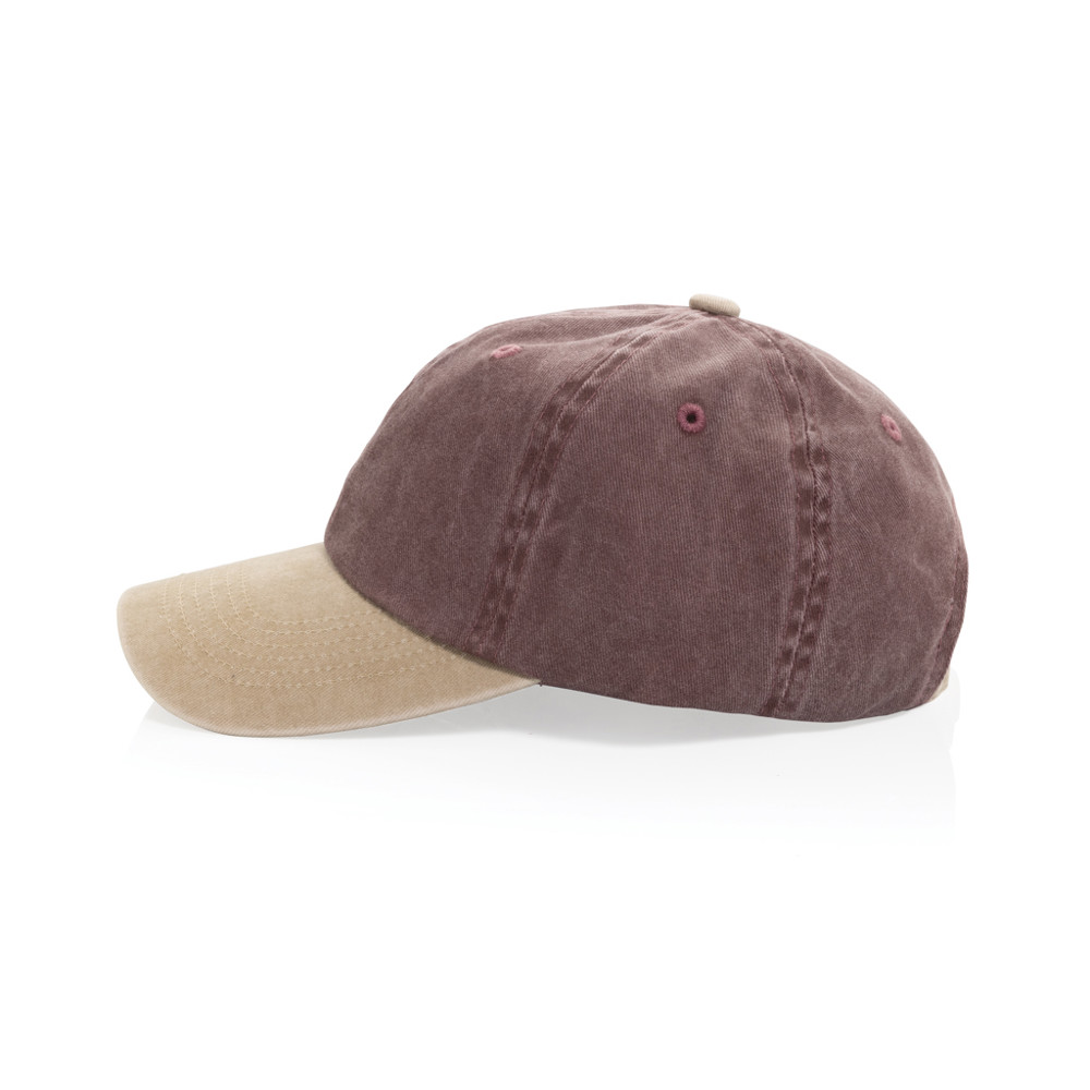 BEAU AWARE™ Two-Tone 6-Panel-Cap aus washed Cotton-Twill