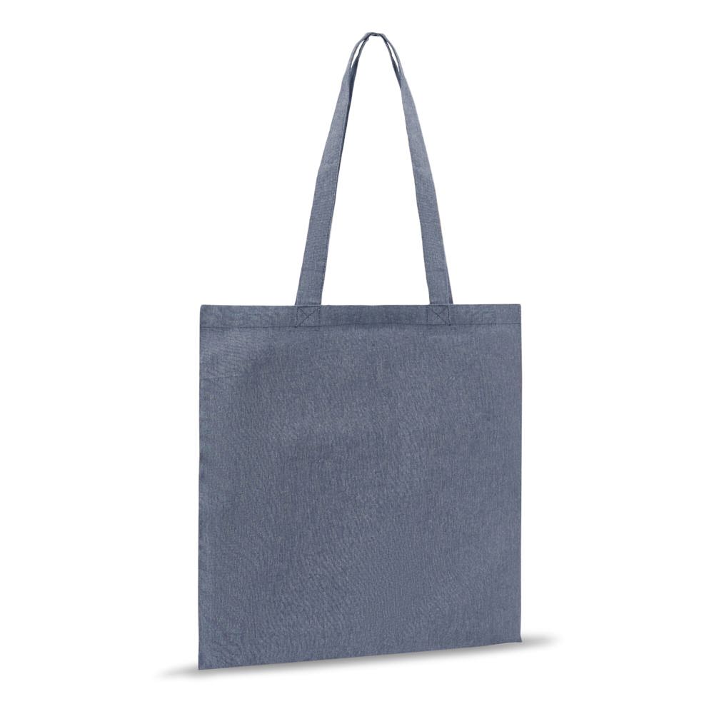 Einkaufstasche aus recycelter Baumwolle 38x42cm - blau