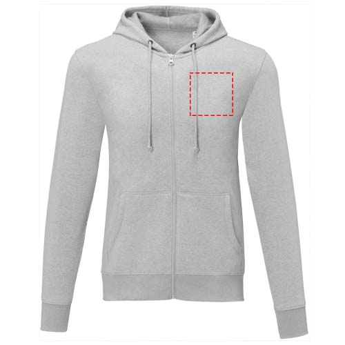 Charon 240 g/m² Herren Kapuzenpullover mit Reißverschluss