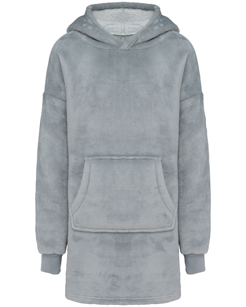 K430 - Poncho-Decke, Kinder - Snow Grey