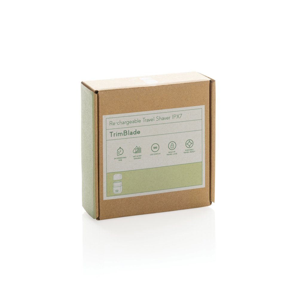 TrimBlade wiederaufladbarer IPX7 Reise-Rasierer