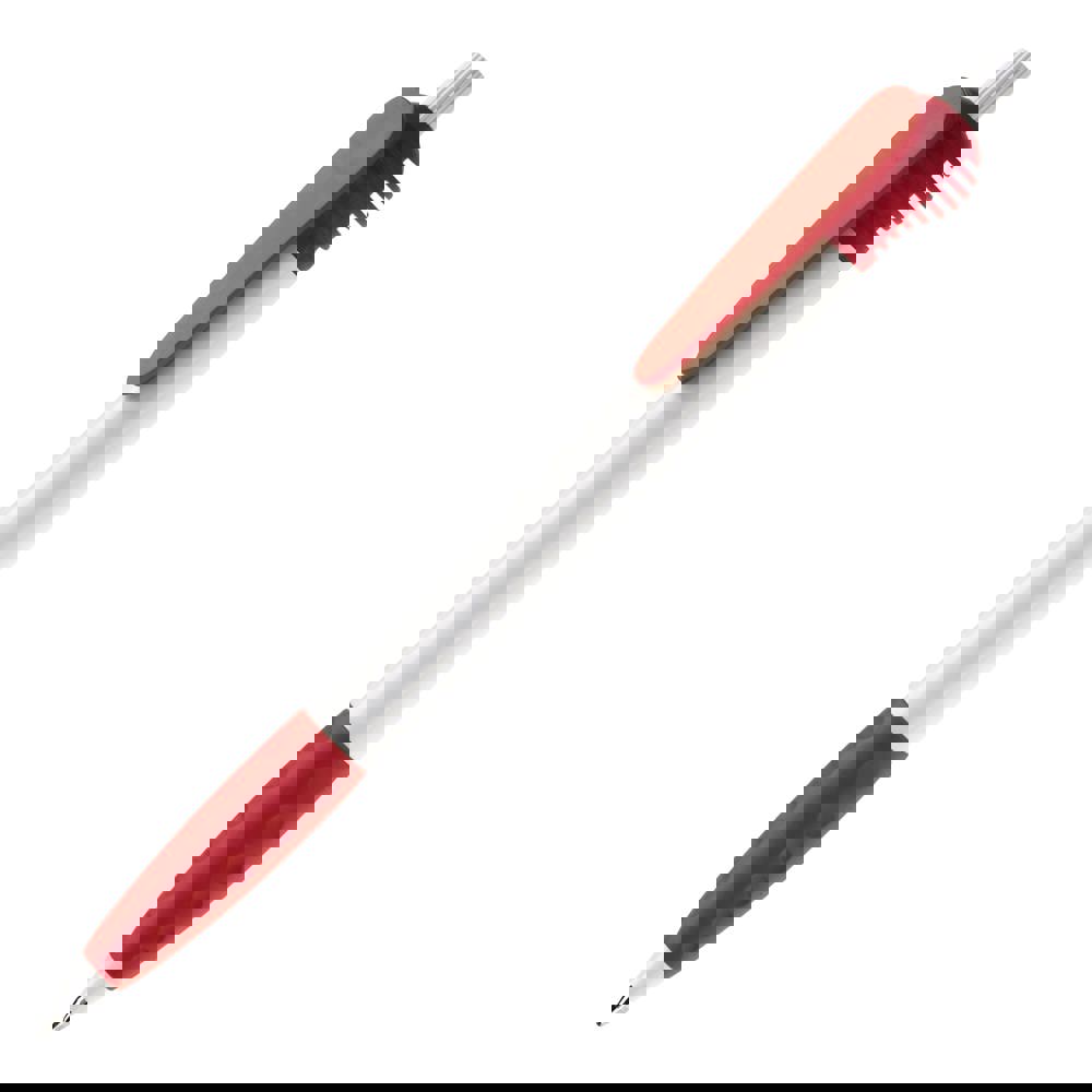 Kugelschreiber Cosmo Grip HC - Weiss / Rot