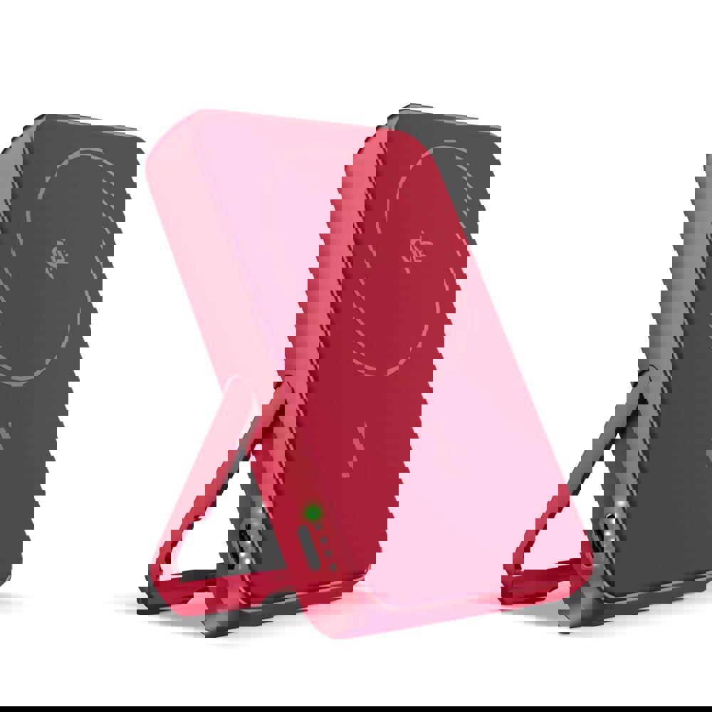 Fresh 'n Rebel Kabellose Powerbank 10000 mAh kompatibel mit MagSafe - rot