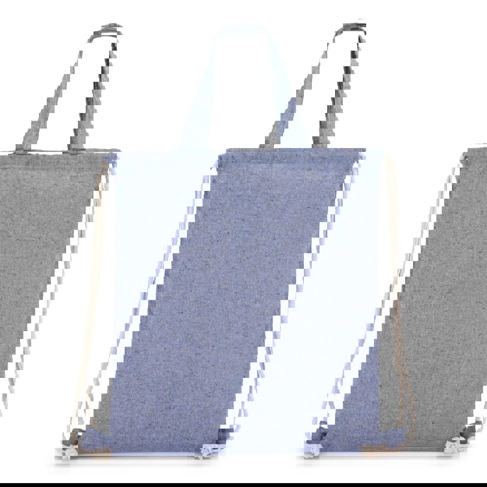 Tasche/Beutel mit Kordelzug aus recycelter Baumwolle 38x42cm