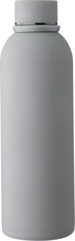 Doppelwandige Trinkflasche aus recyceltem Edelstahl (500 ml) Sena - Grau