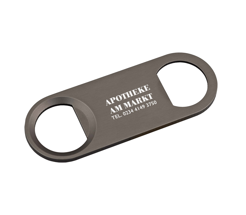 Flaschenöffner DOUBLE - anthrazit