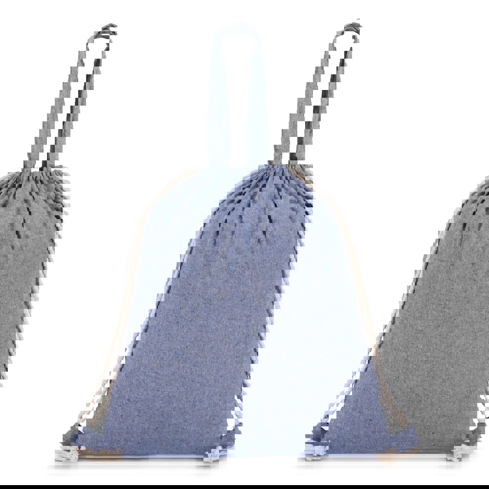 Tasche/Beutel mit Kordelzug aus recycelter Baumwolle 38x42cm