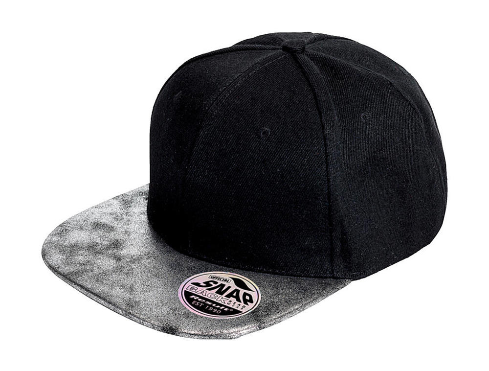 Bronx Glitter Flat Peak Snapback Cap 