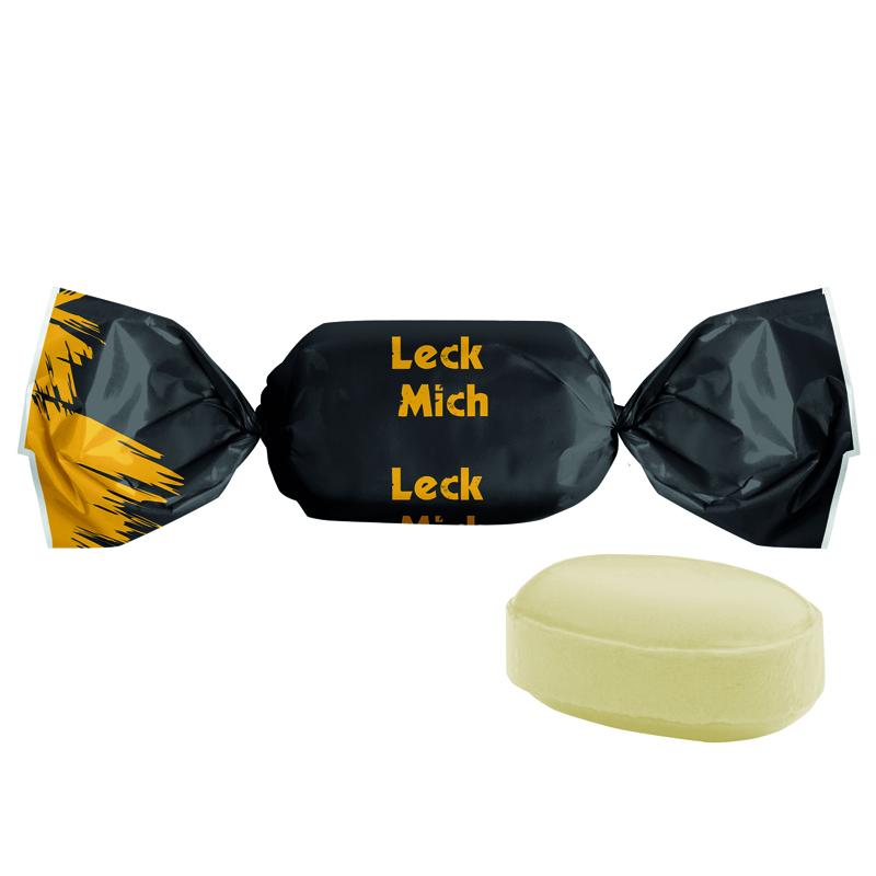 Eiskristall Bonbon im weißen, kompostierbaren Wickler