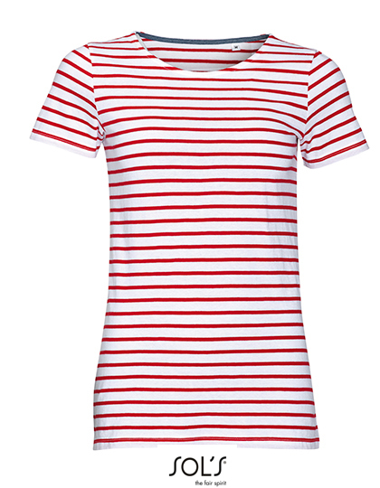 SOL´S - Women´s Round Neck Striped T-Shirt Miles