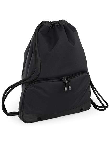 BagBase - Athleisure Gymsac - Black, Black