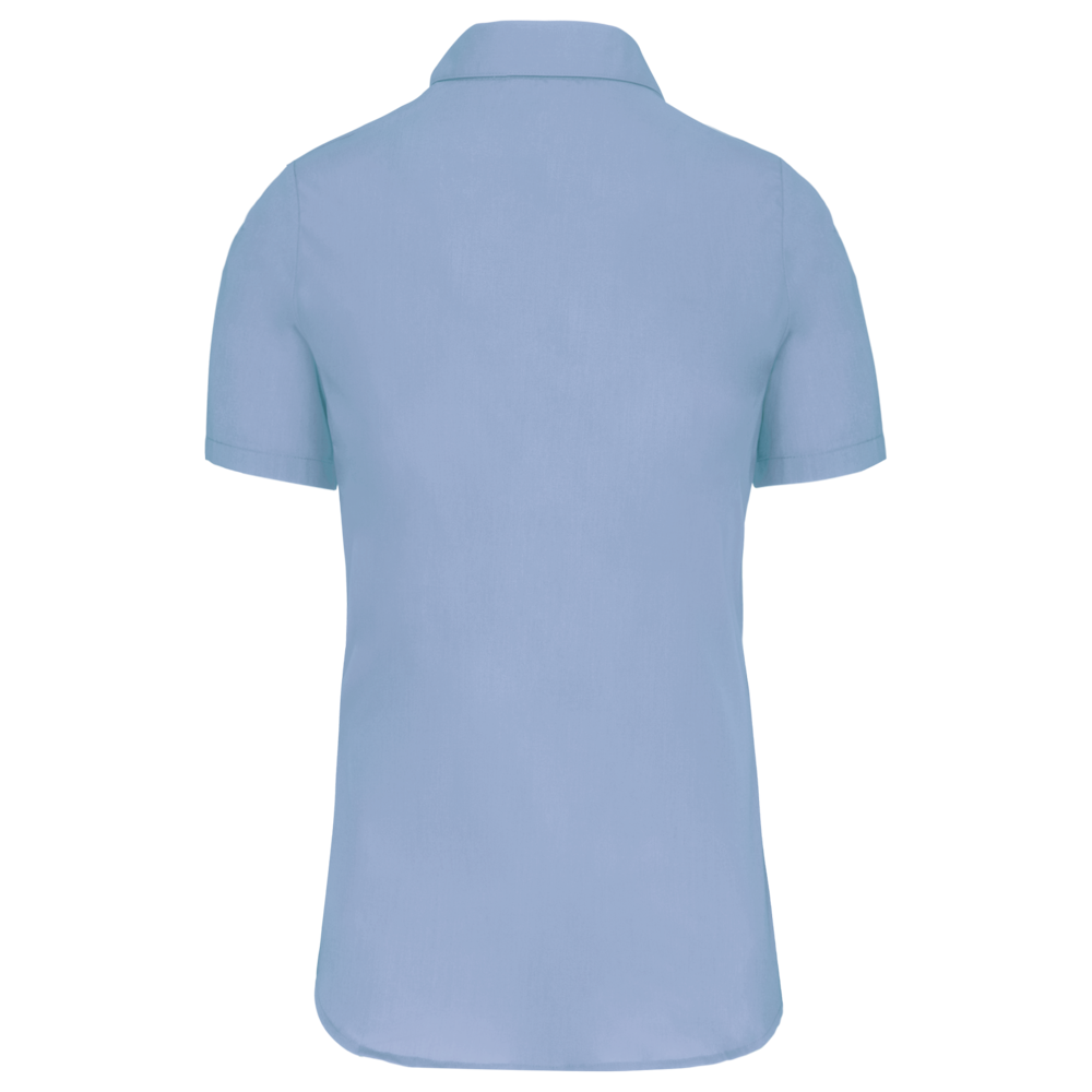 K544C - Damen Popelinebluse Kurzarm