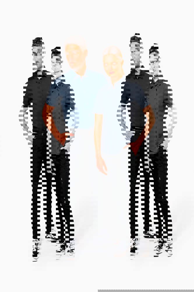 K531 - Herren Stretchhemd Kurzarm