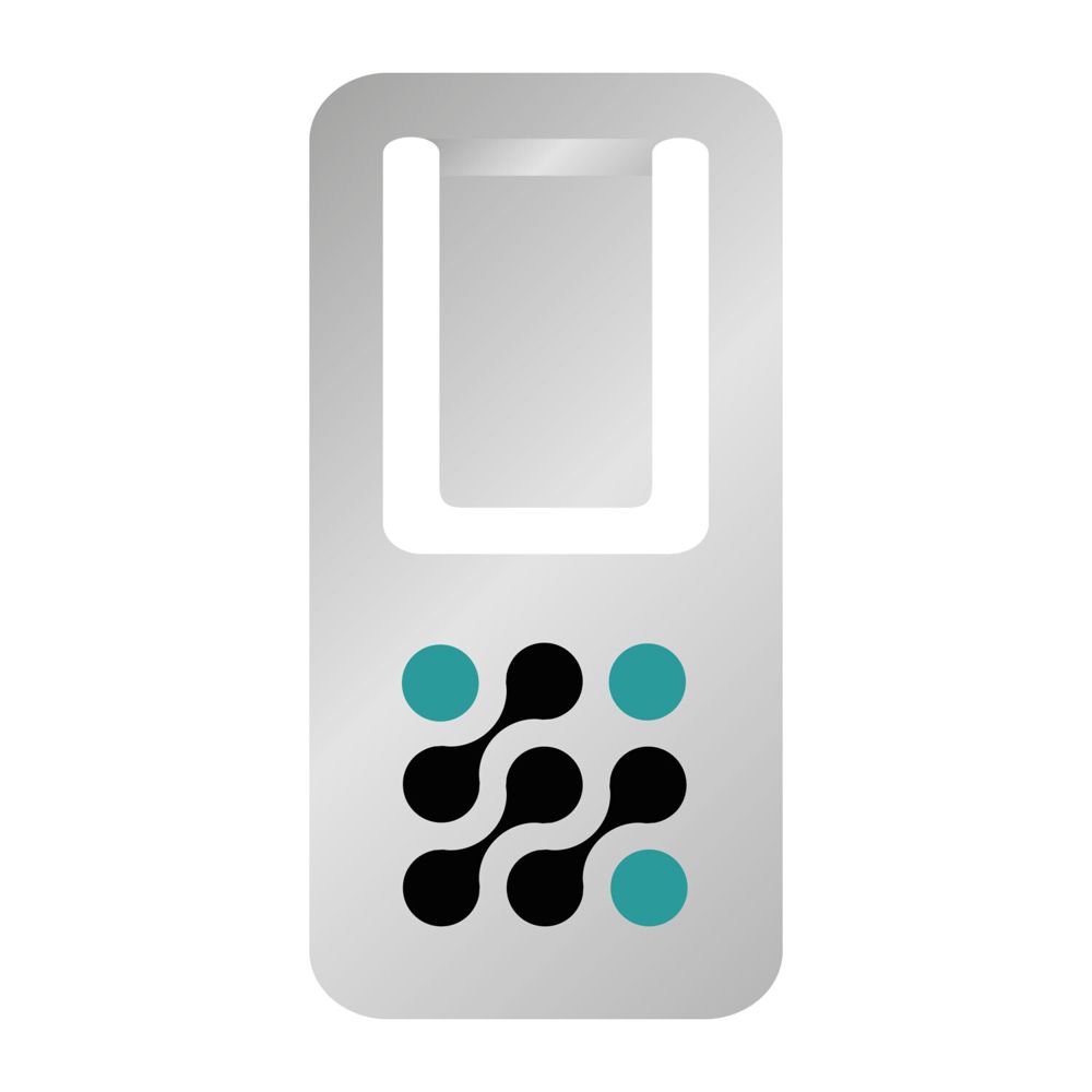 ROMINOX® Mehrweg-Büroklammer Easy Clip, idealer Mailingartikel für Dokumente, bis zu 4 Seiten Klemmkraft