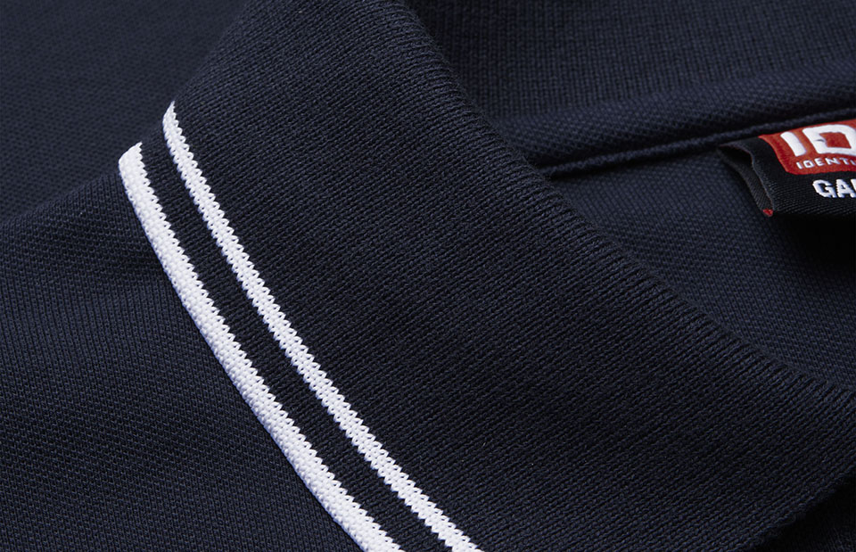 Kontrast Poloshirt | Stretch | Damen