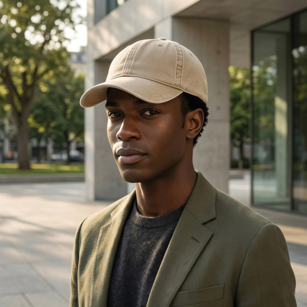 BEAU AWARE™ Washed 6-Panel Kappe aus 270gr/m² Baumwolltwill
