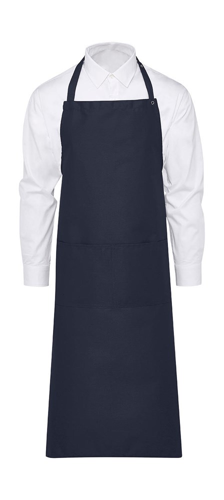AMSTERDAM Bib Apron with Pocket - navy