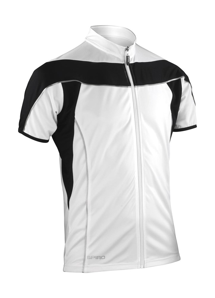 Bike Full Zip Top - White/Black