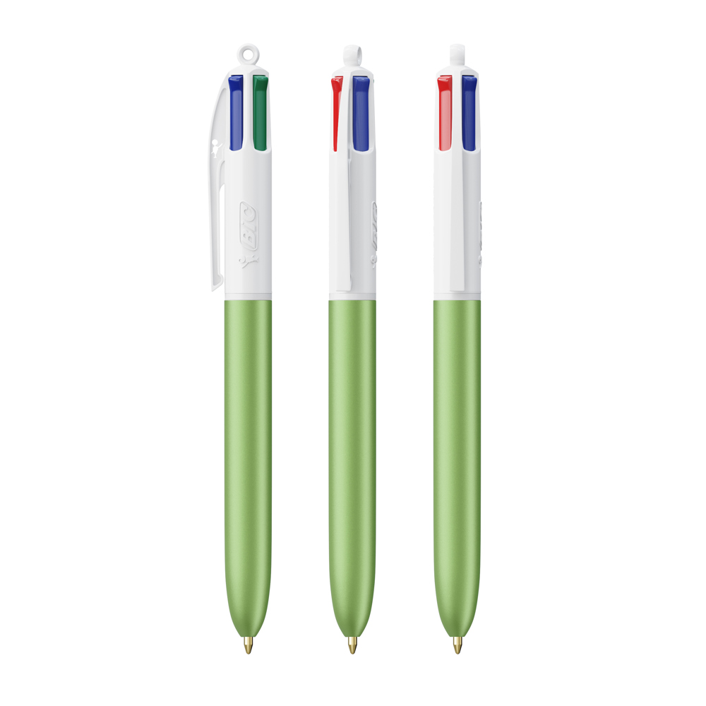 BIC® 4 Colours Glacé - Grün Glasiert / Weiß