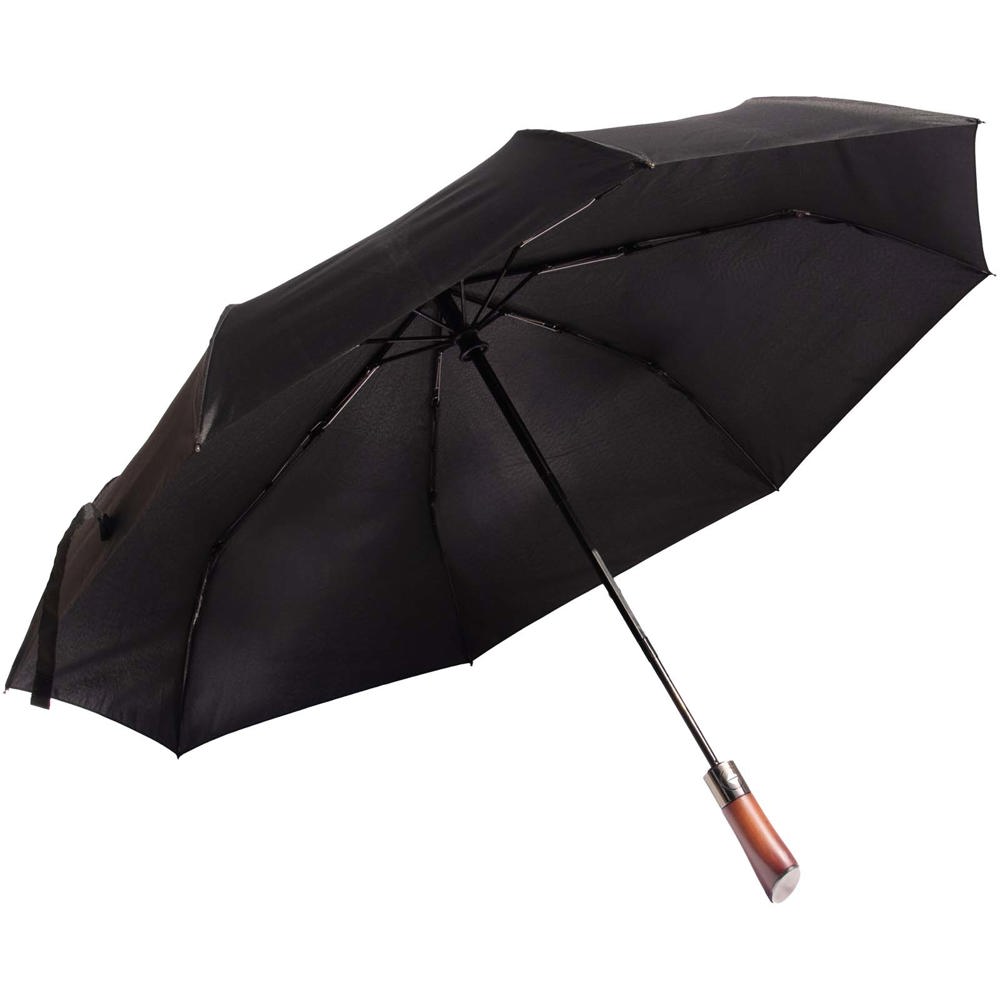 SCX.design R03 Vollautomatik Kompaktregenschirm mit Holzgriff 
