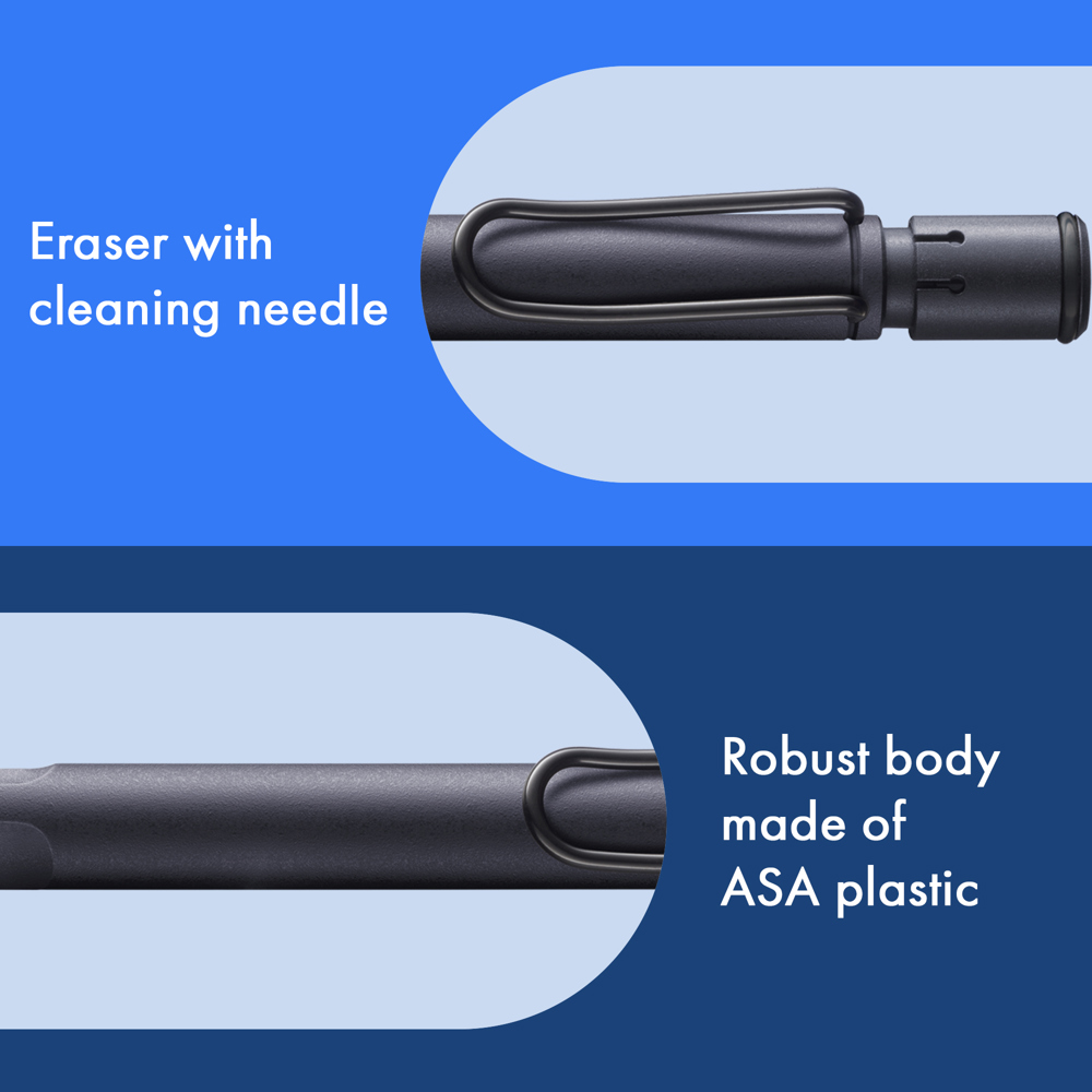 Druckbleistift LAMY safari steel black