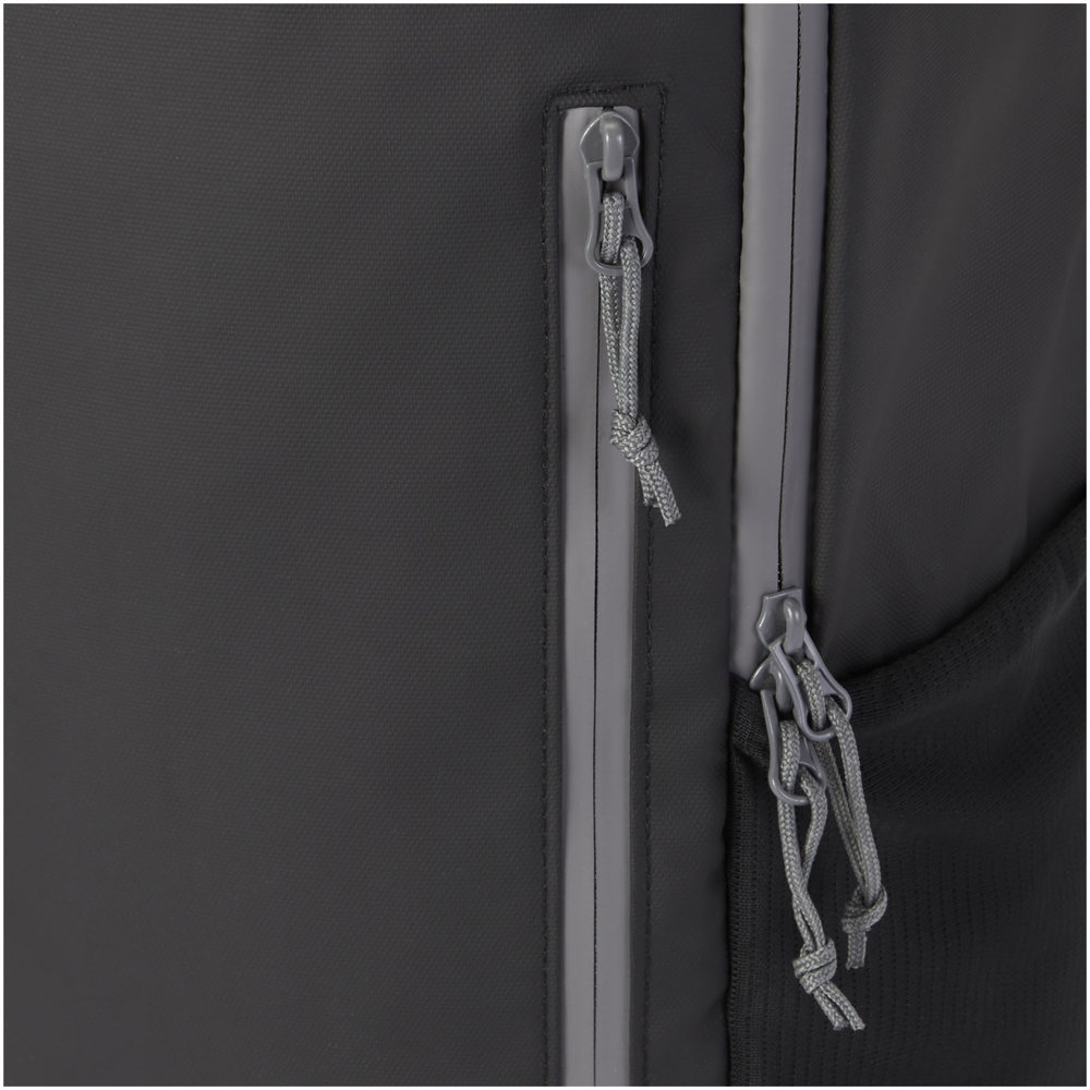 Aqua wasserabweisender 15" Laptop-Rucksack aus GRS Recyclingmaterial 21 L