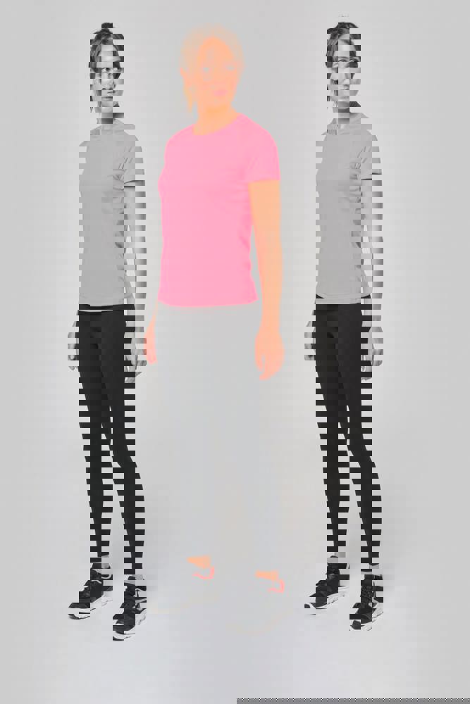 PA439C - Damen Basic Sport Funktionsshirt Kurzarm