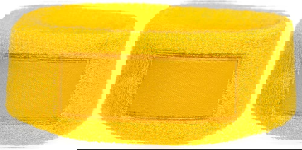 Frottier Stirnband mit Label - Gelb (PMS 101c) / Gelb