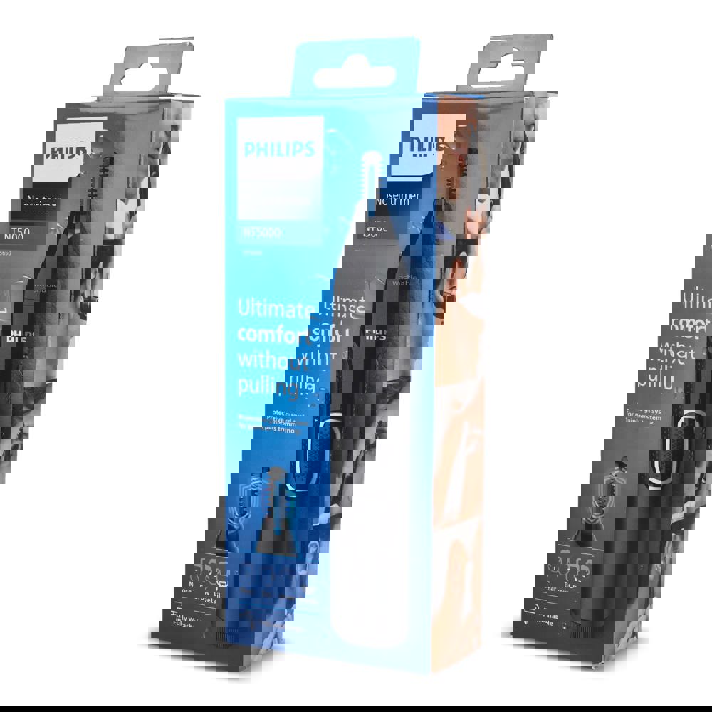 NT5650|Philips Nasen-, Ohren- und Augenbrauentrimmer mit 5 Zubehörteilen