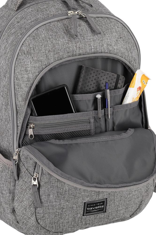 TRAVELITE BASICS Rucksack Melange, Hellgrau