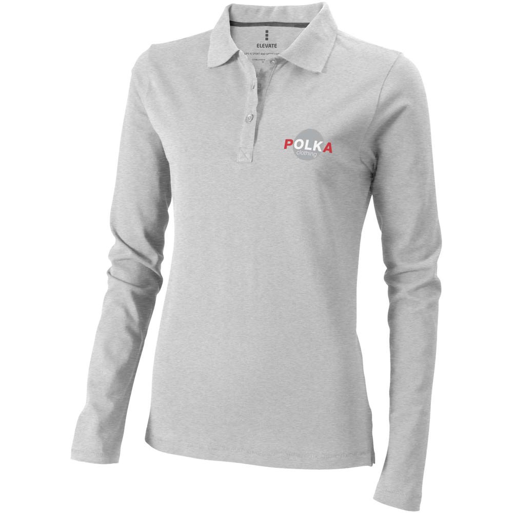 Calgary Langarm Poloshirt für Damen