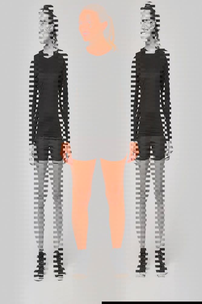 PA444CC - Damen Basic Sport Funktionsshirt Langarm