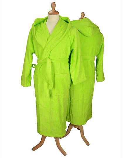ARTG - Bathrobe With Hood - Lime Green